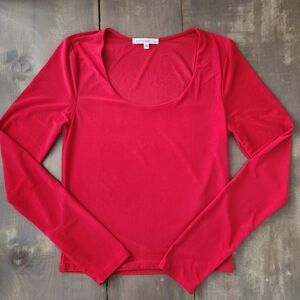 Antistar Long Sleeve Scoop Neck Stretch Top - Size Medium (M)